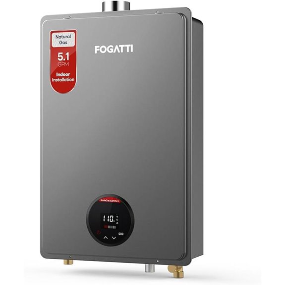 FOGATTI Tankless Gas Water Heater 5.1 GPM CSA Cert