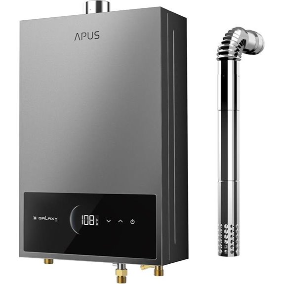 APUS Tankless Propane Water Heater with Digital Display