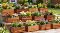 top cedar garden planters