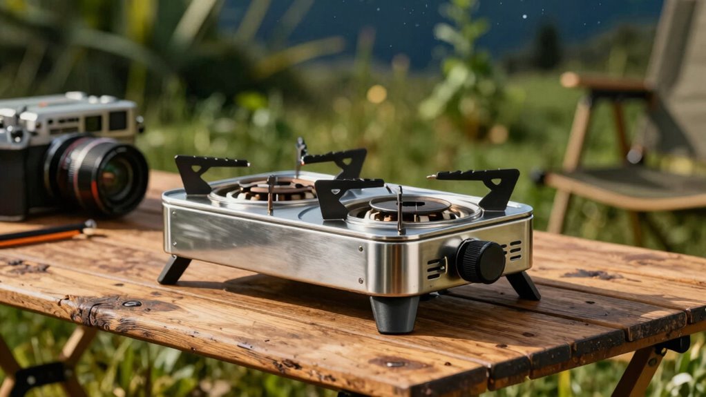 top dual burner camping stoves