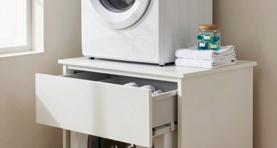 top laundry pedestal storage