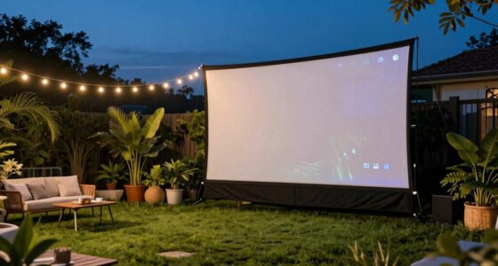 top outdoor projector screens