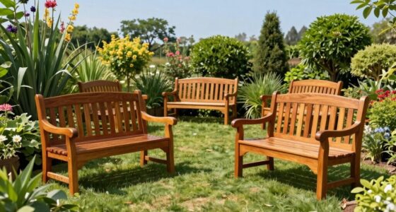 top wooden garden benches