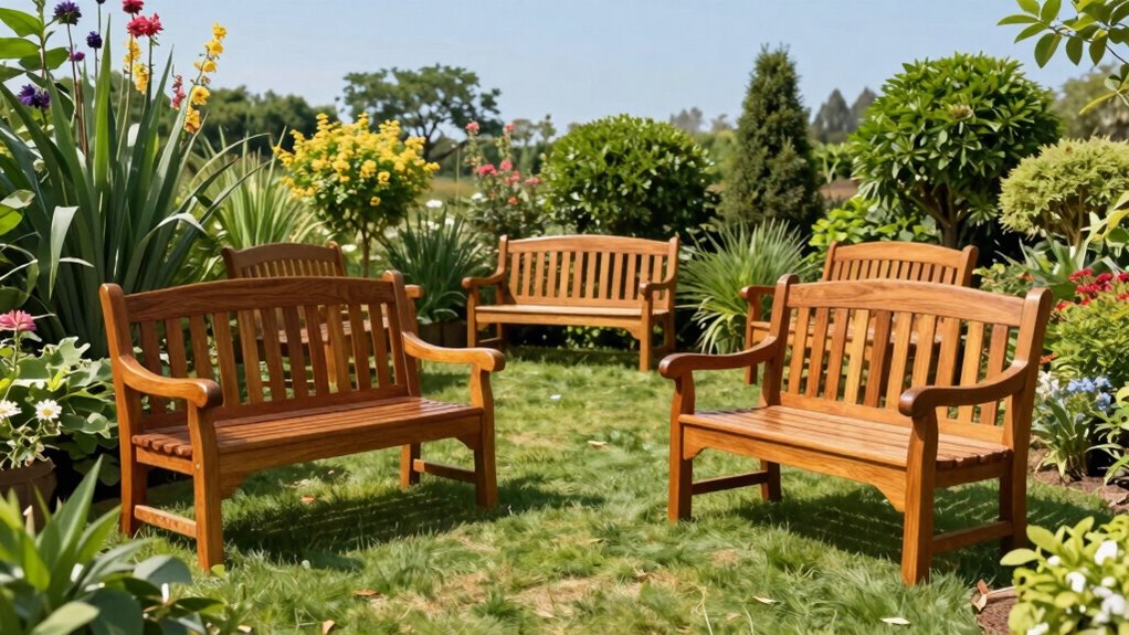 top wooden garden benches