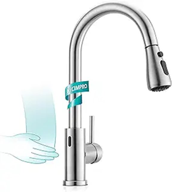 Kicimpro Touchless Kitchen Faucet with Pull Down Sprayer