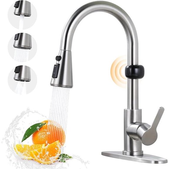 Touchless Kitchen Faucet with Pull Down Sprayer