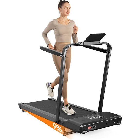 Walking Pad Treadmill with Handle and Remote