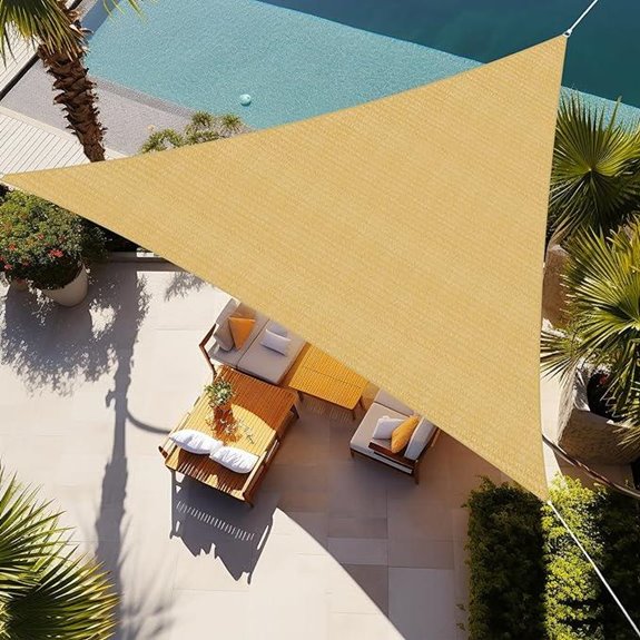 Shade&Beyond Triangle Sun Shade Sail for Patio Garden