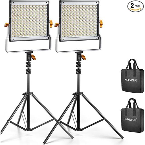 Neewer Dimmable Bi-Color LED Video Light Kit (2-Pack)