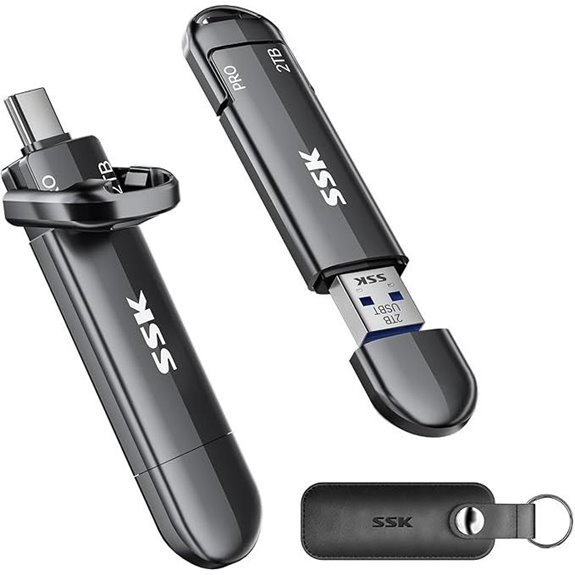 SSK 2TB USB SSD Drive with Dual Ports