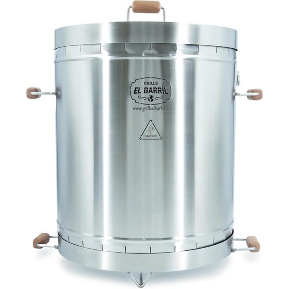 EL BARRIL 60lbs Vertical Charcoal Smoker