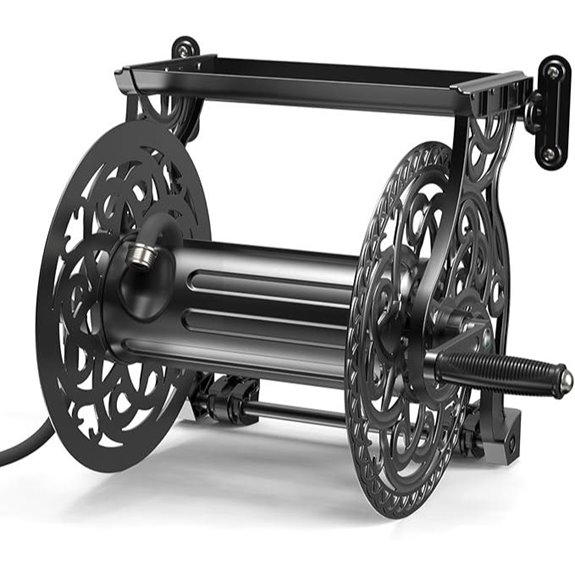 Garden Hose Reel Wall Mount with Aluminum Frame