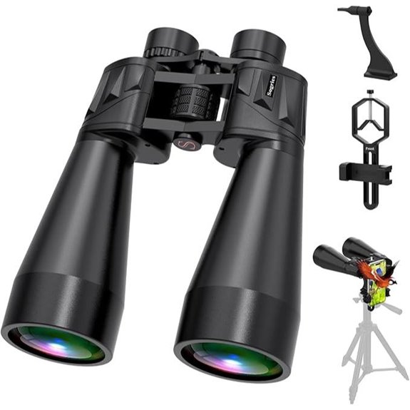 18x70 Waterproof Binoculars with Smartphone Adapter