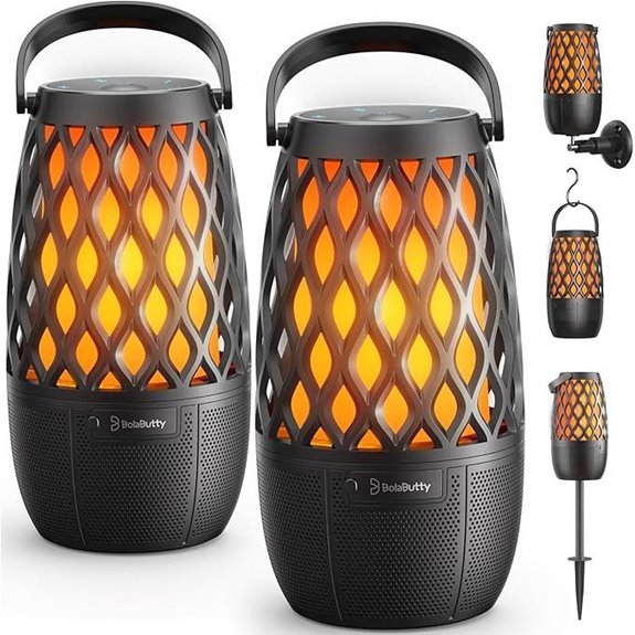 Outdoor Bluetooth Speaker with Lights and Waterproofing
