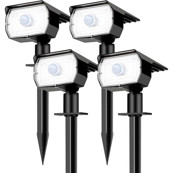 Nipify Solar Outdoor Waterproof Spotlights (4 Pack)