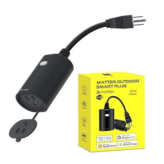 Minoston Waterproof WiFi Smart Plug with Alexa Compatibility