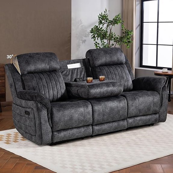 Zero Gravity Recliner Sofa with Wireless Charging