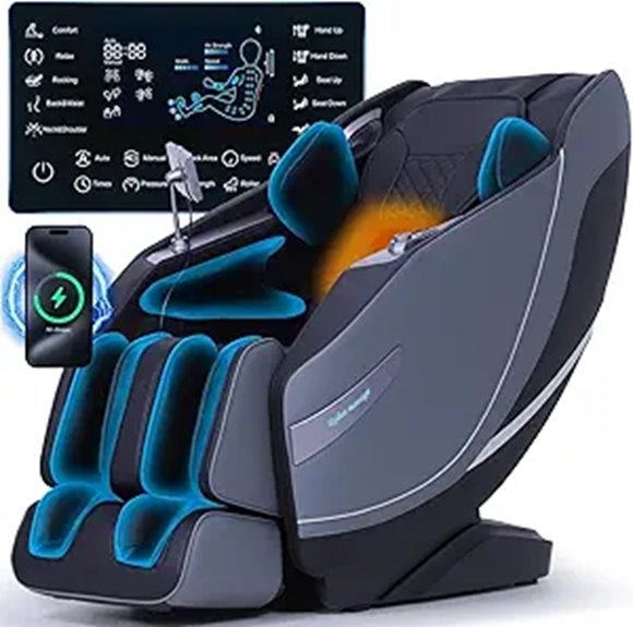 Zero Gravity Massage Chair with Heat and Wireless Charging