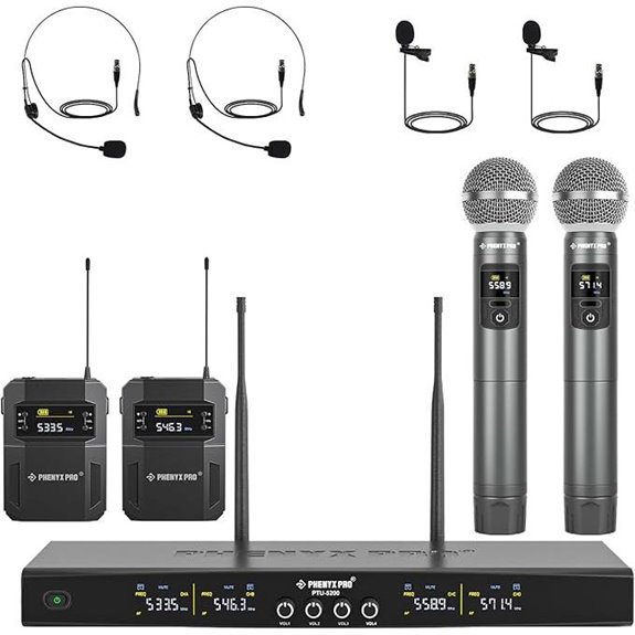 Phenyx Pro 4-Channel Wireless Microphone System
