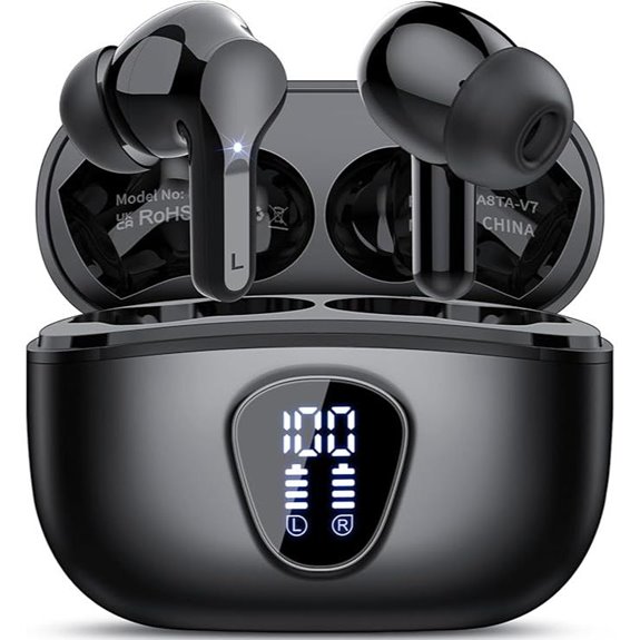 Wireless Bluetooth Earbuds with Noise Cancelling Mic
