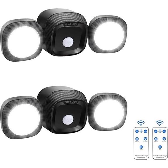 Wireless Battery-Operated Motion Sensor Outdoor Lights (2 Pack)