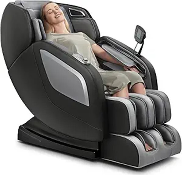 Zero Gravity Shiatsu Massage Chair with LCD and Heat