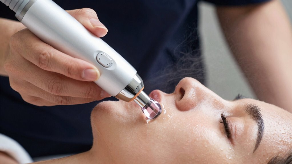 adjust suction for optimal exfoliation