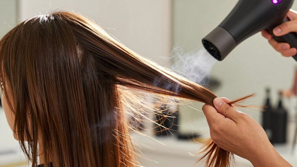 balancing heat preserves hair