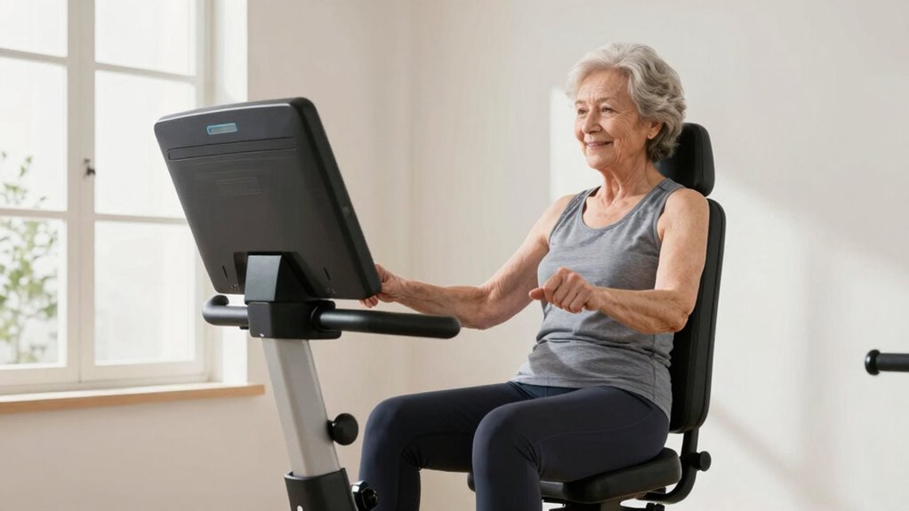 comfortable safe adjustable exercise bike