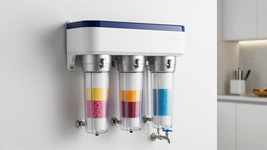 contaminant removal filtration stages