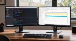 efficient dual monitor workflow