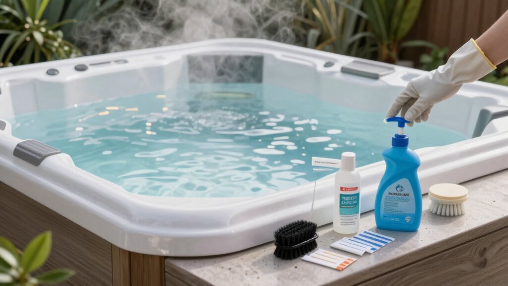 hot tub hygiene maintenance