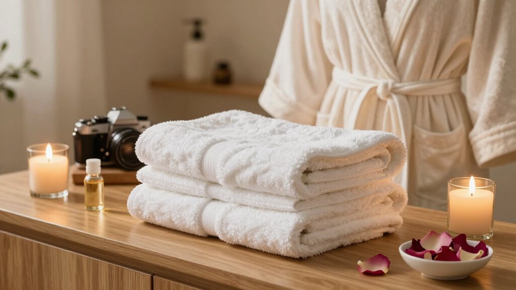 luxurious cozy spa essentials