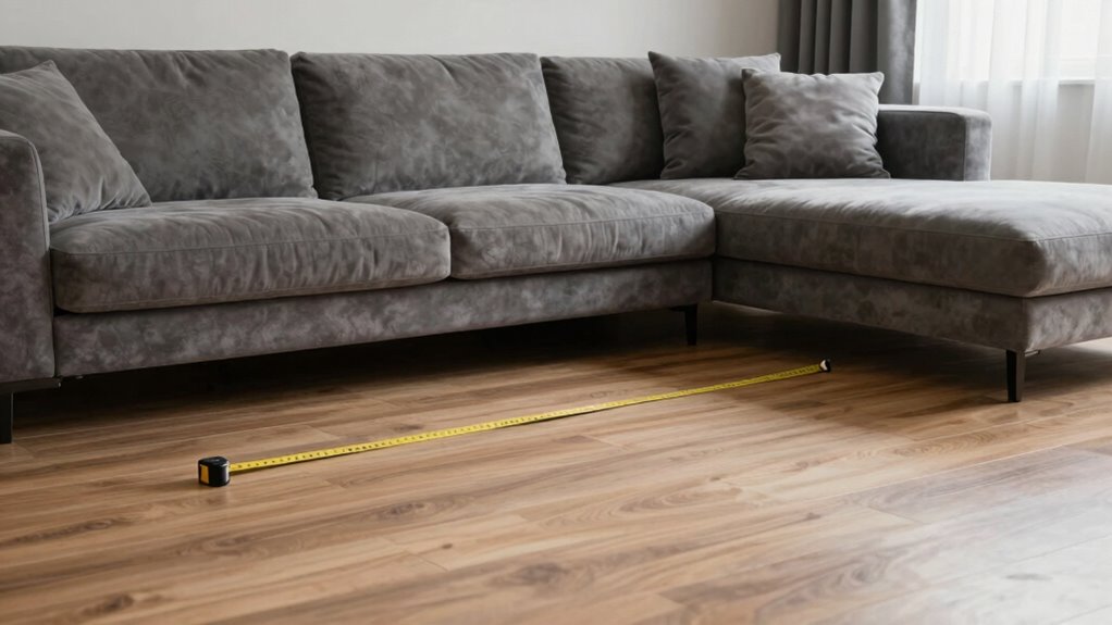 misjudged sectional dimensions