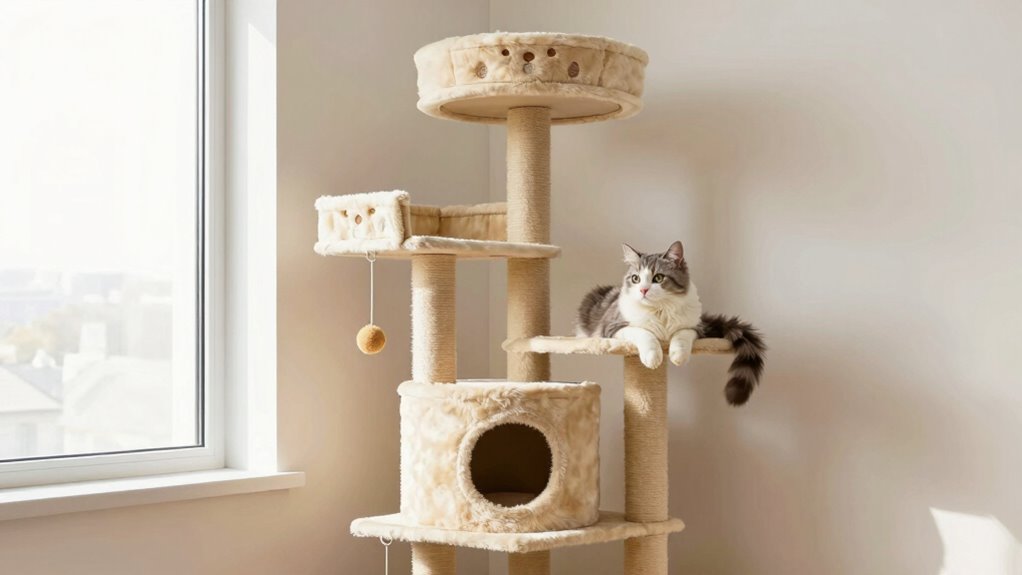 optimal cat tree height