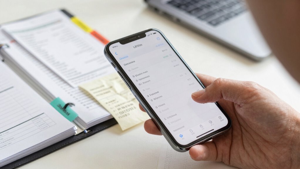 organized descriptive receipt files