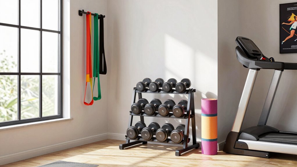 organized motivating home gym