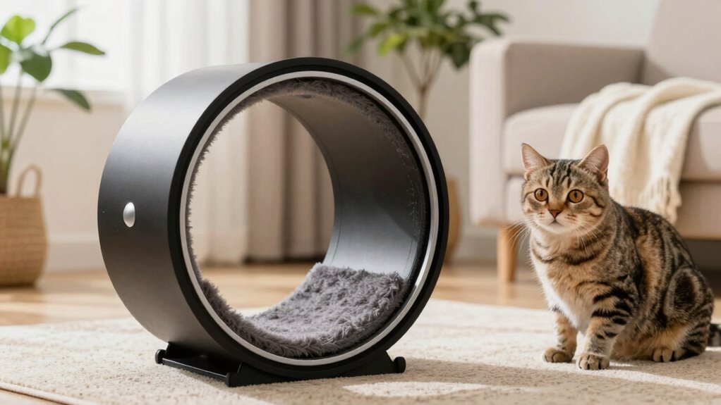 quiet wheel happy cat