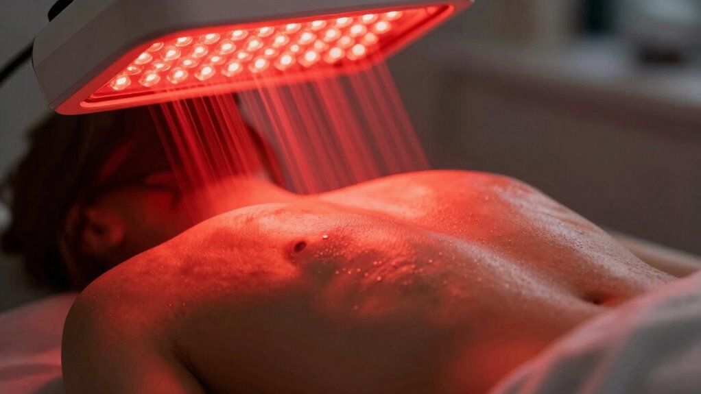 red and near infrared wavelengths