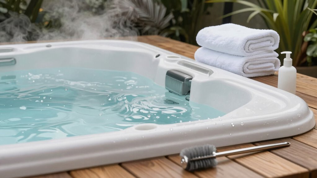 regular hot tub maintenance