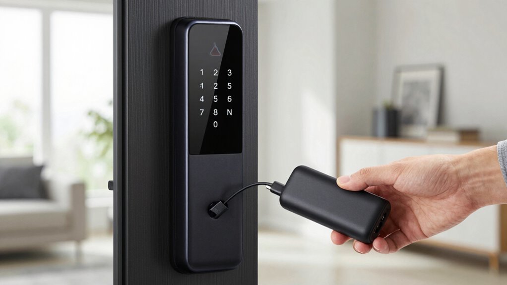 reliable smart lock power backup