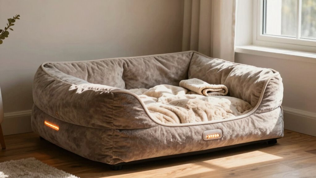 safe cozy pet bed placement