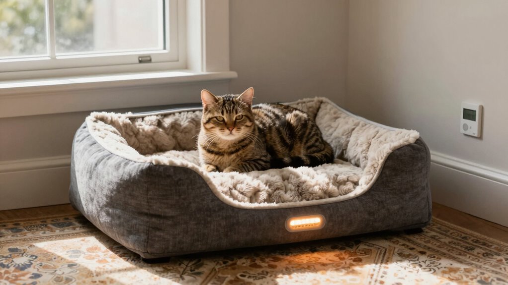 safe pet bed temperature