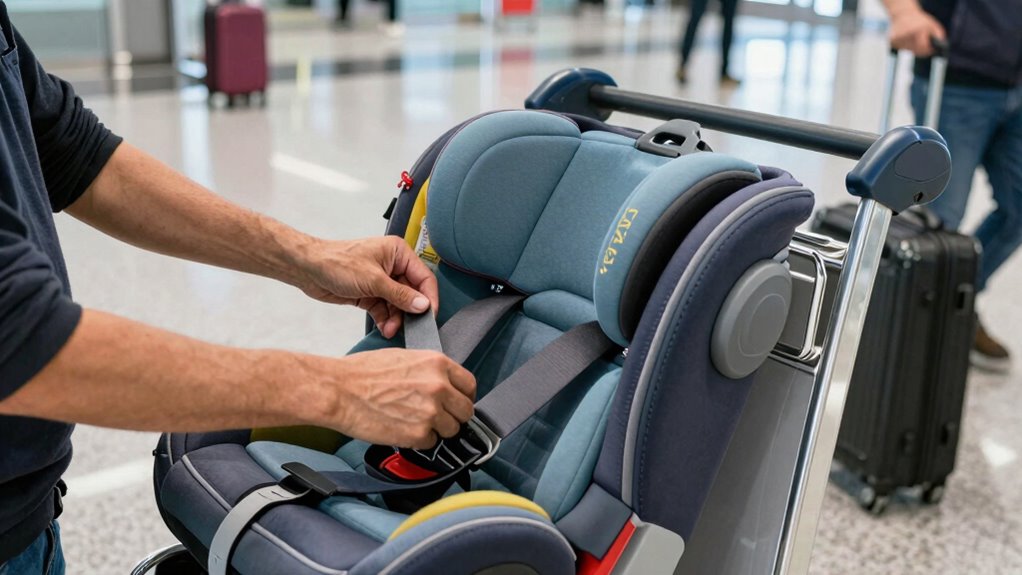 secure car seat properly