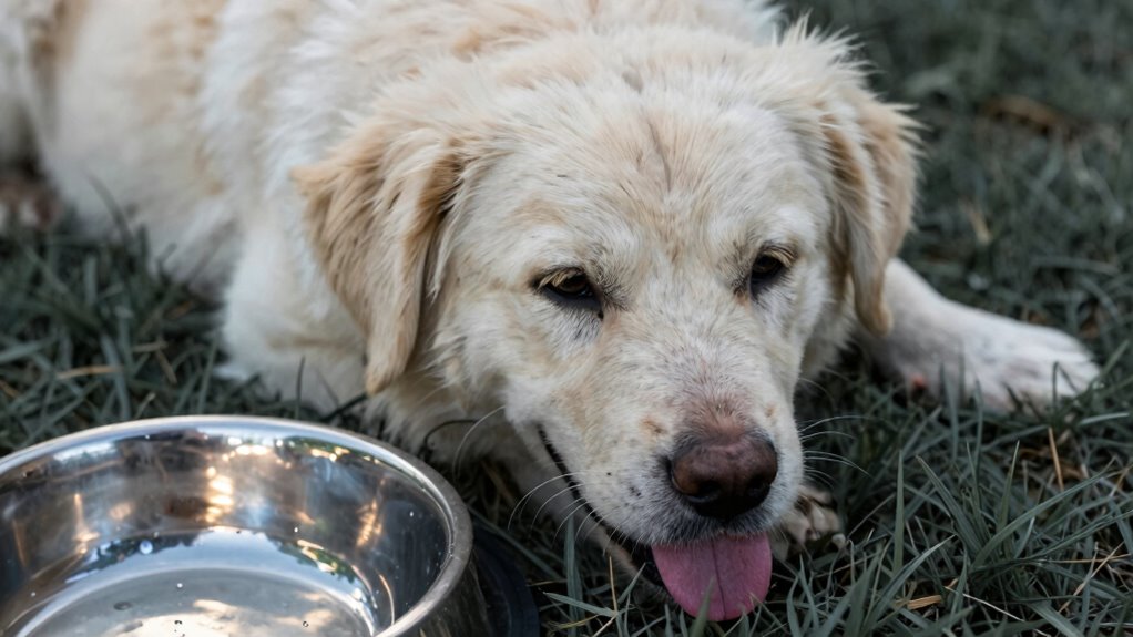 signs of pet dehydration