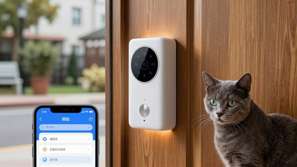 smartphone controlled pet access