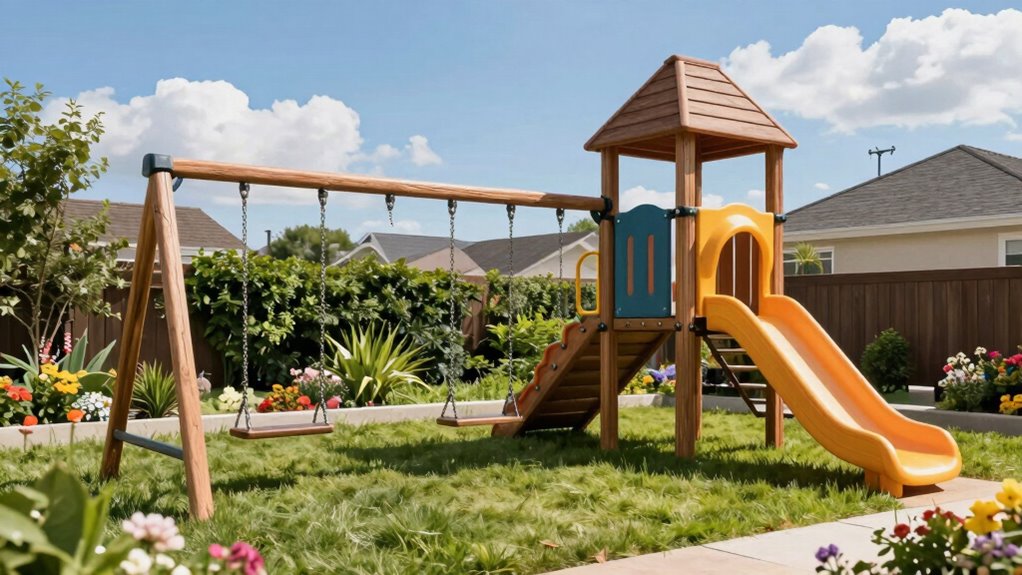 top backyard swing sets