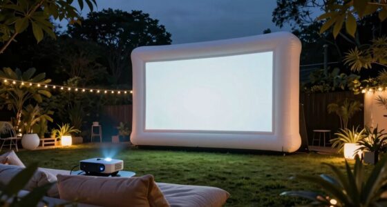 top inflatable backyard screens