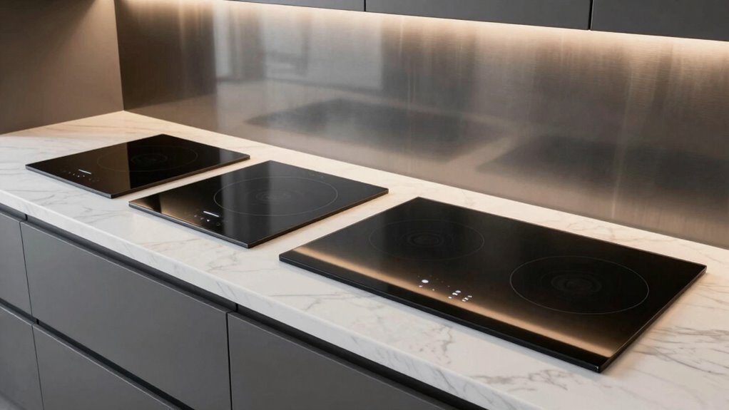 top slide in induction ranges