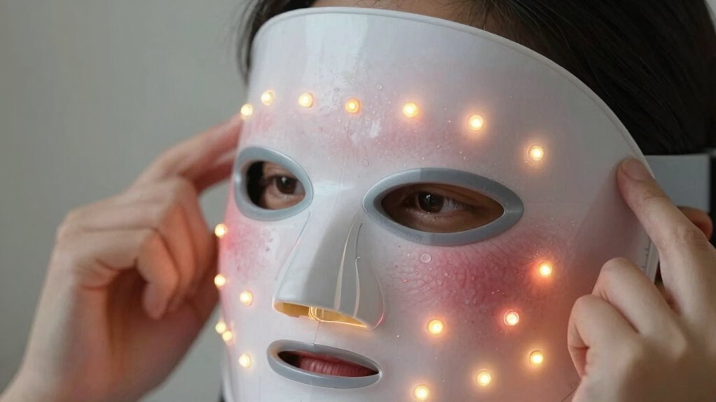 use led mask moderately